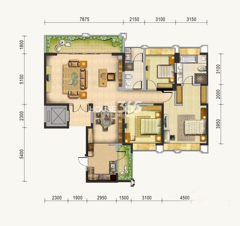 绿地锦天府户型图_成都绿地锦天府_成都新房网_365淘房