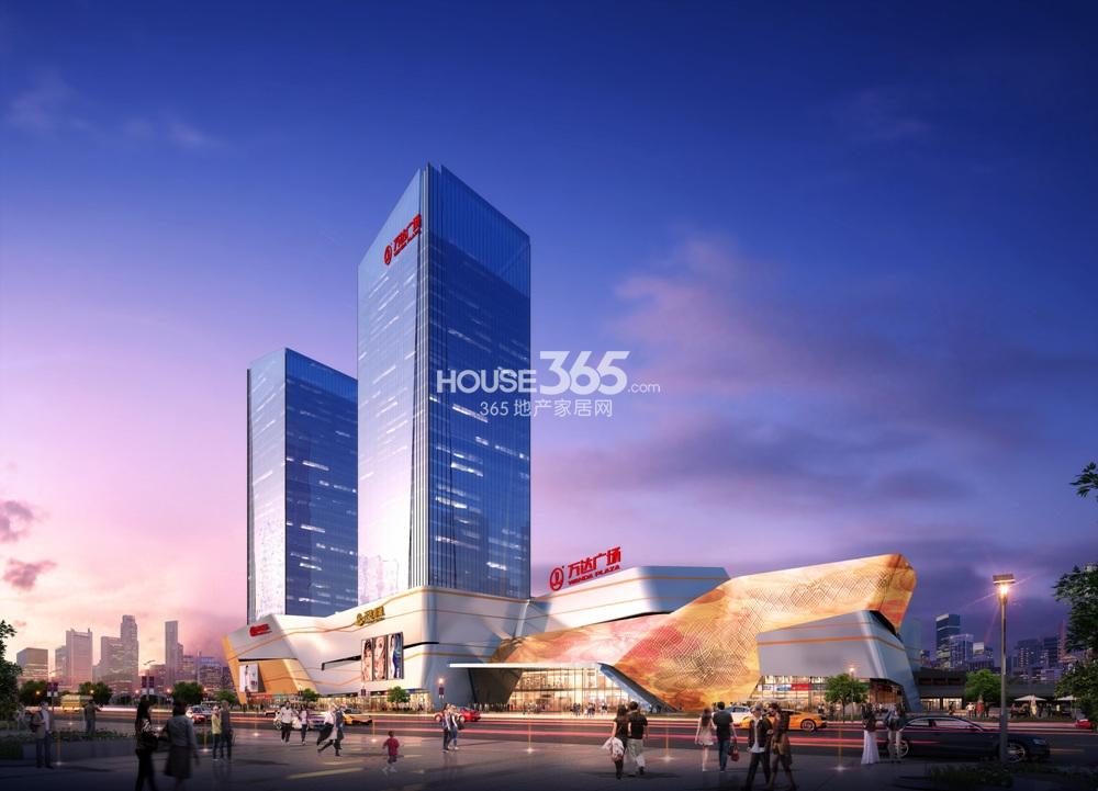 杭州万达广场项目大门入口效果图