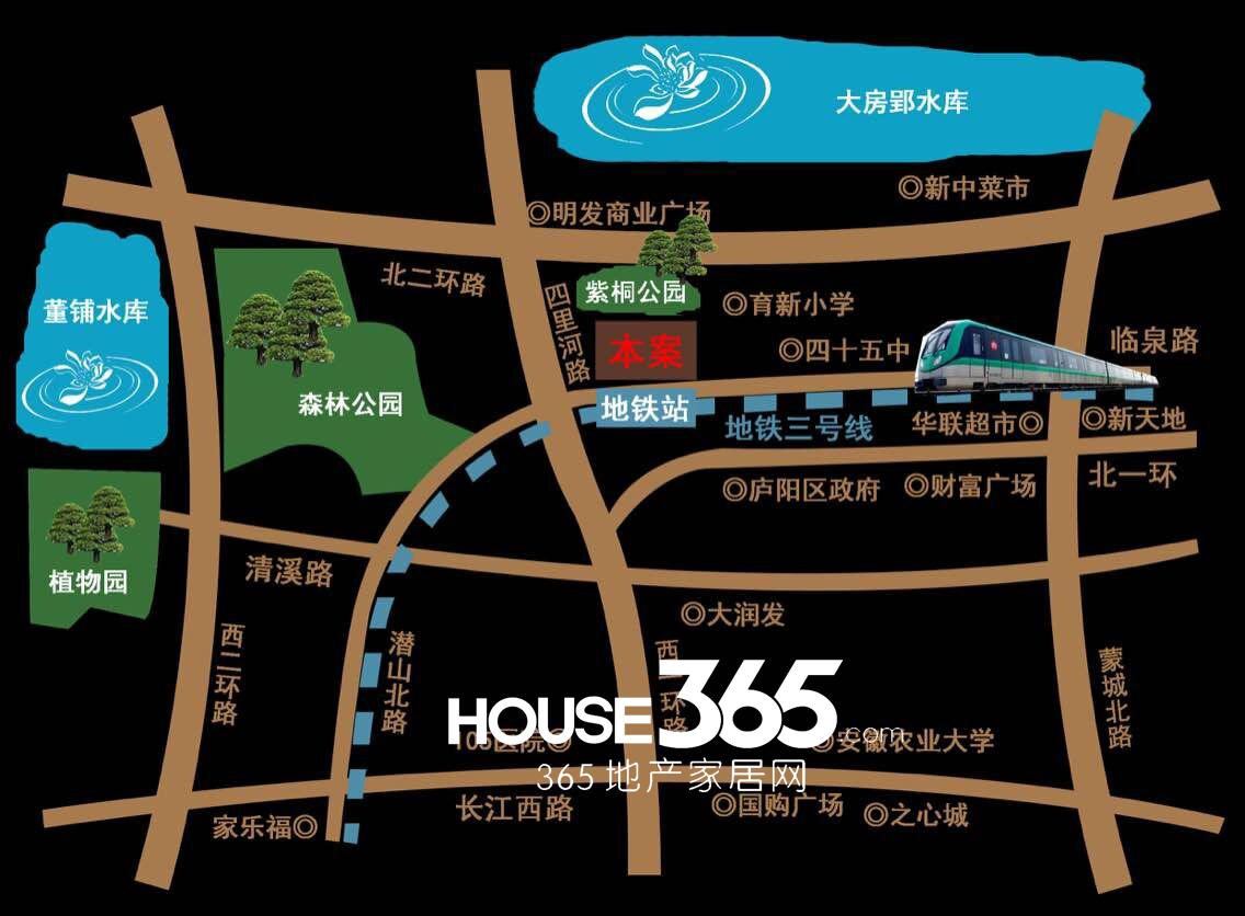 庐阳柳林苑区位图
