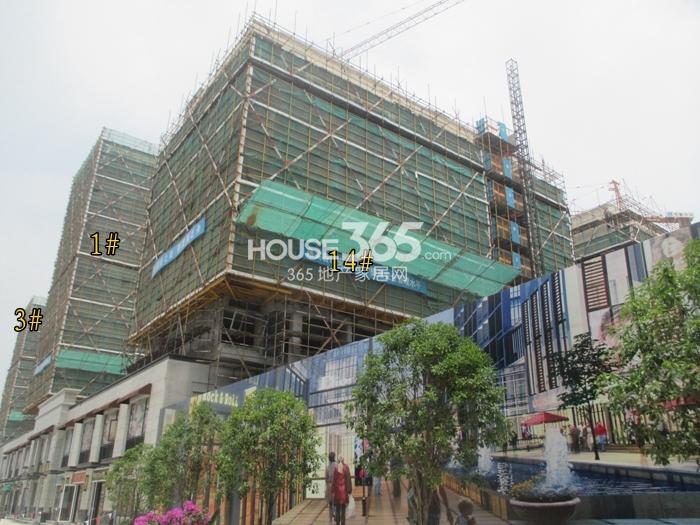 中旅城仕公馆1、3、14号楼施工实景图 2015年5月摄