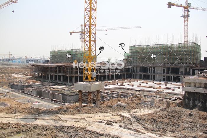 西溪永乐城项目1、2、3、4号楼施工进程图（2015.5）