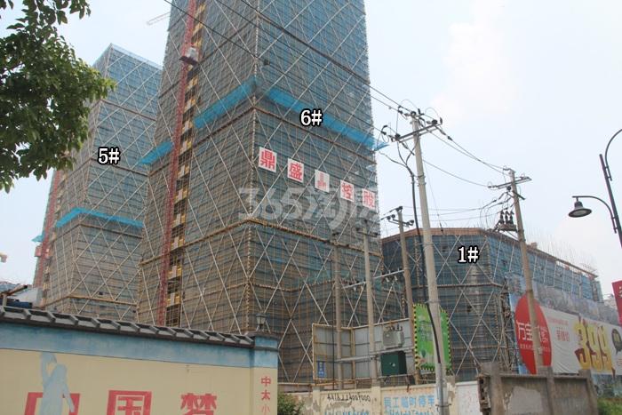 万宝城项目1、5、6号楼施工进程图（2015.8）