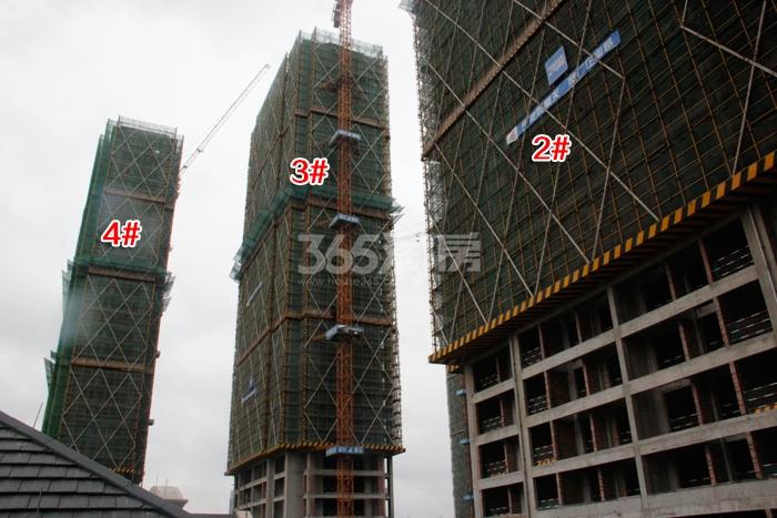 绿城九龙仓钱塘明月2、3、4号楼施工进度 2015年8月摄 