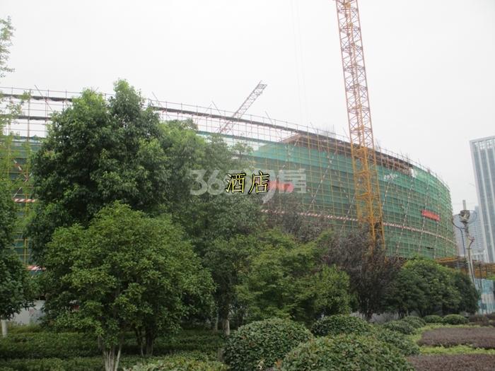 华元欢乐城项目酒店施工进程图（2015.10）
