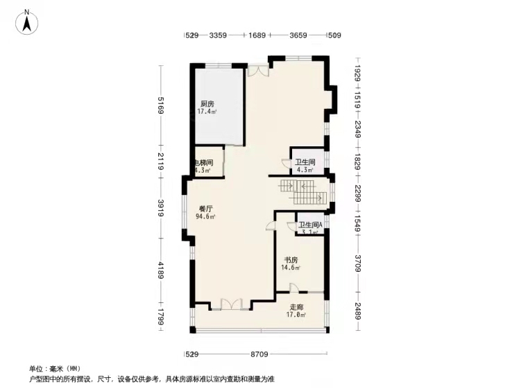 润泽御府A23四室户型图