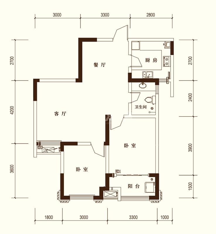 赭山春秋2#楼b户型